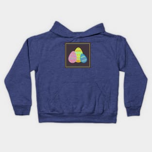 Three Easter eggs Kids Hoodie